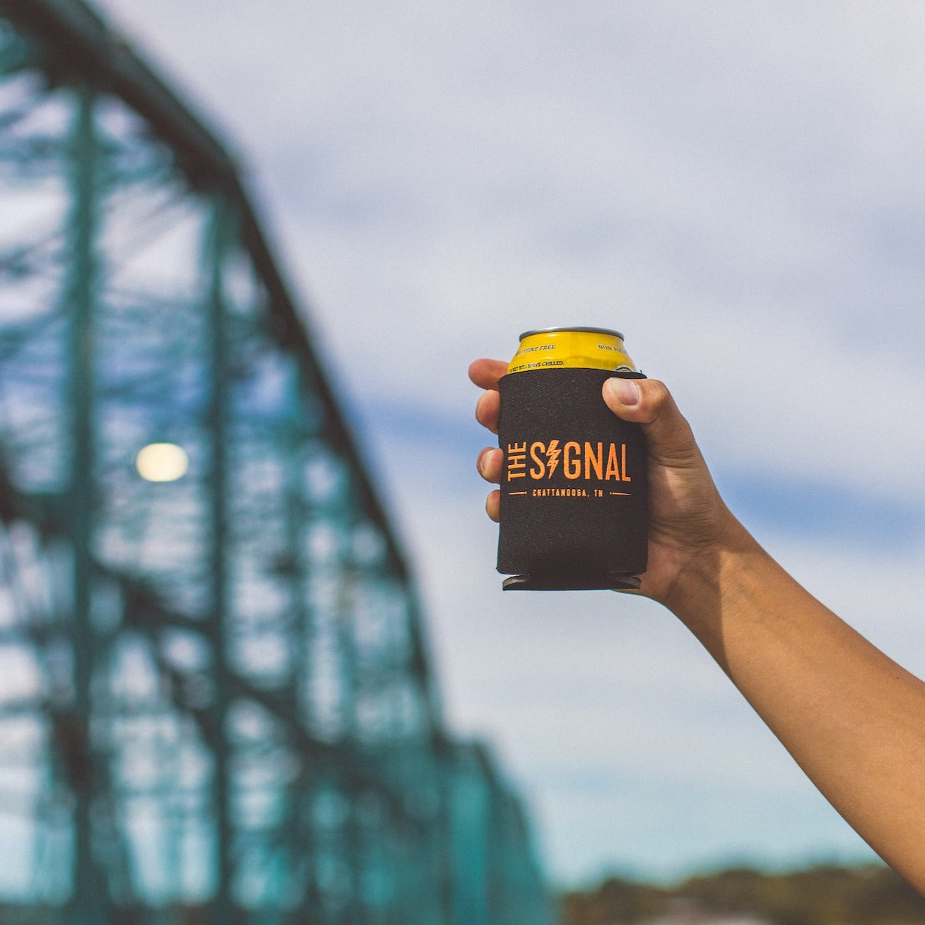 Support Live Music Koozie