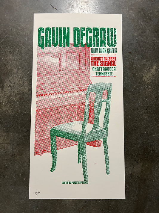 Gavin DeGraw at The Signal Poster 8/14/2023