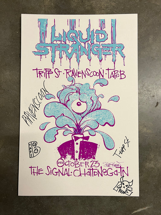 Liquid Stranger *AUTOGRAPHED* at The Signal Poster 10.23.22
